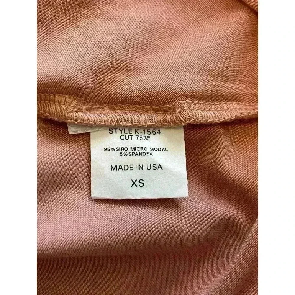 NWT REVOLVE Krisa Halter Romper Ocher Coral Size XSmall open back belted - Picture 6 of 7